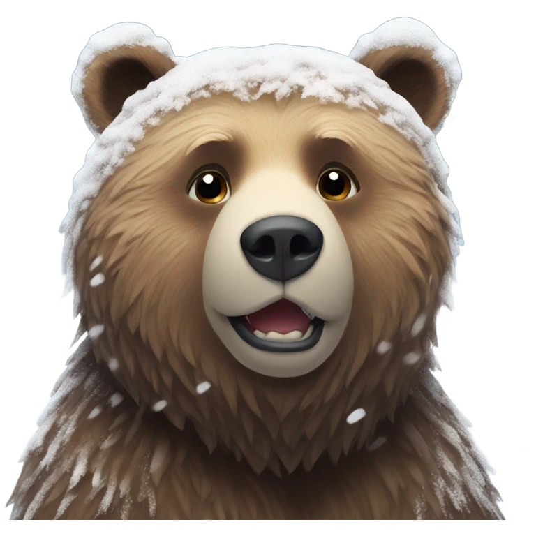 Bear in the snow  emoji