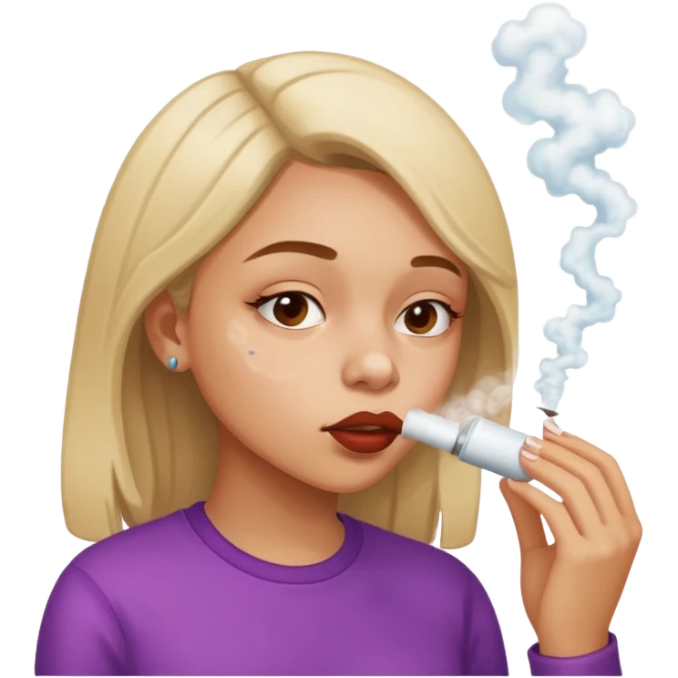 a girl snorting cocaine emoji