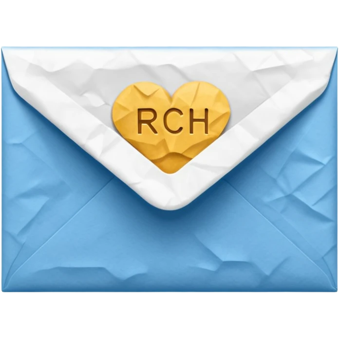 envelope with the word RCH on it emoji