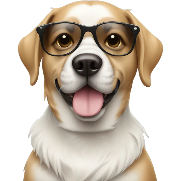 Dog with sunglasses  emoji
