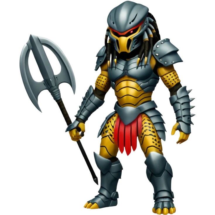 Predator from movie predator with armor emoji
