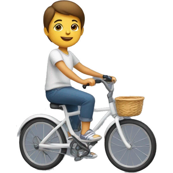 genera moi un enfant sur un velo emoji