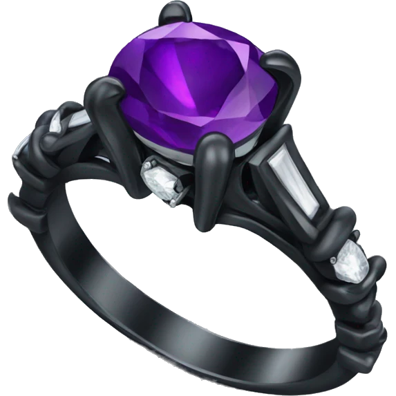Gothic engagement ring  emoji