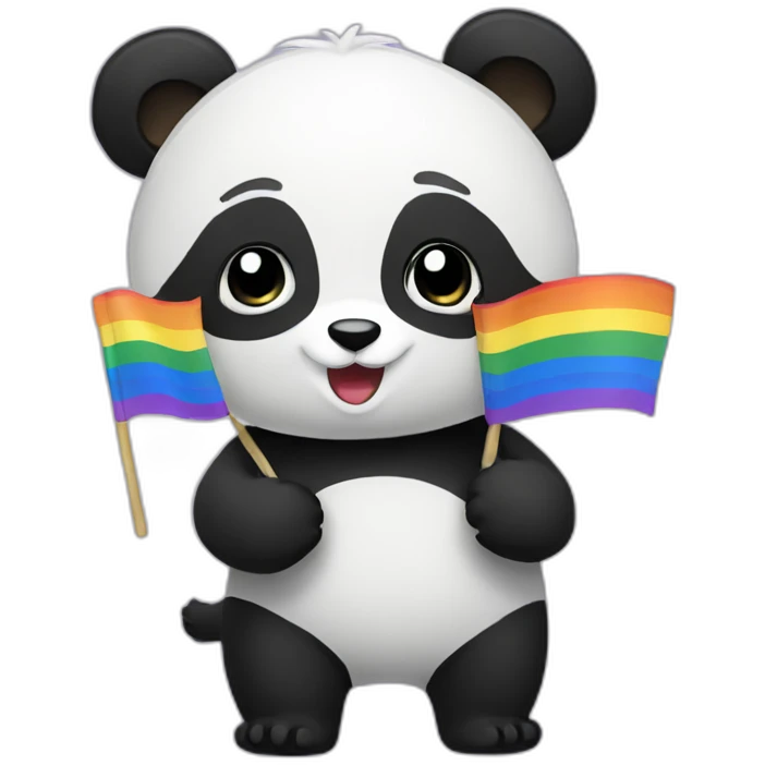 lgbt panda emoji