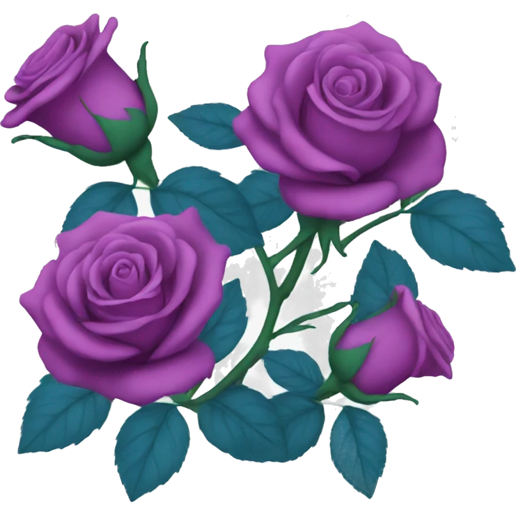 Blue roses  emoji