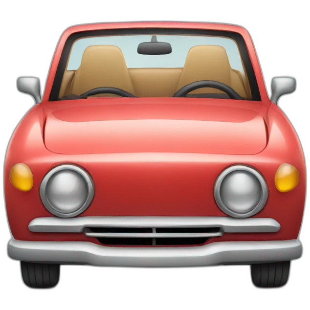 car facing forward emoji
