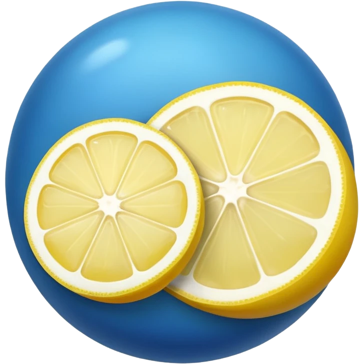 blue lemon emoji
