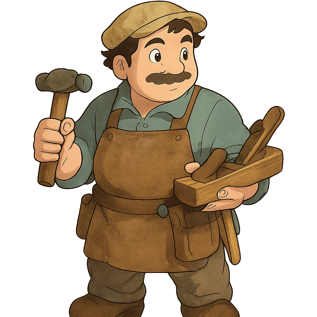 ghibli style carpintero emoji