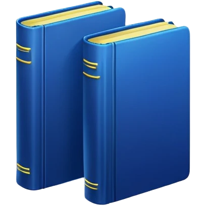 2 neon dark blue books emoji