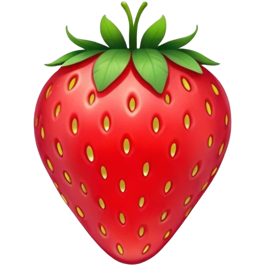 Transparent strawberry emoji