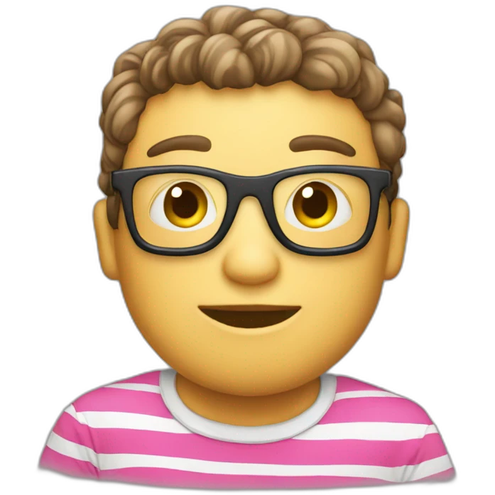 t-shirt rayé emoji