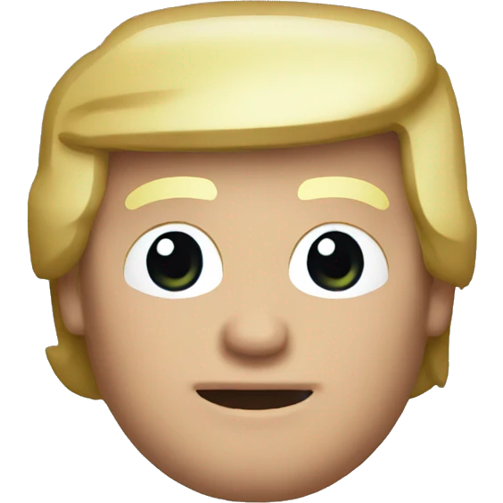 Donald trump emoji  in pixel emoji