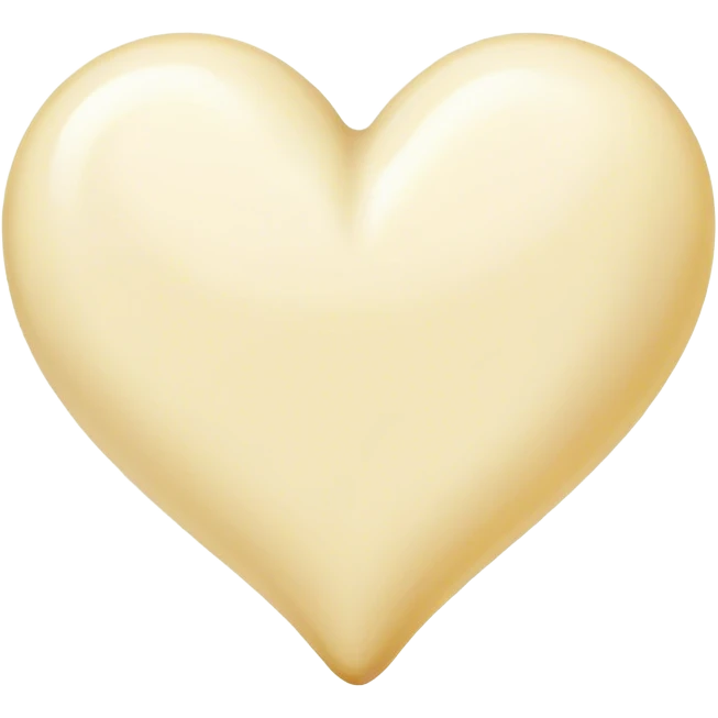 Vanilla heart emoji