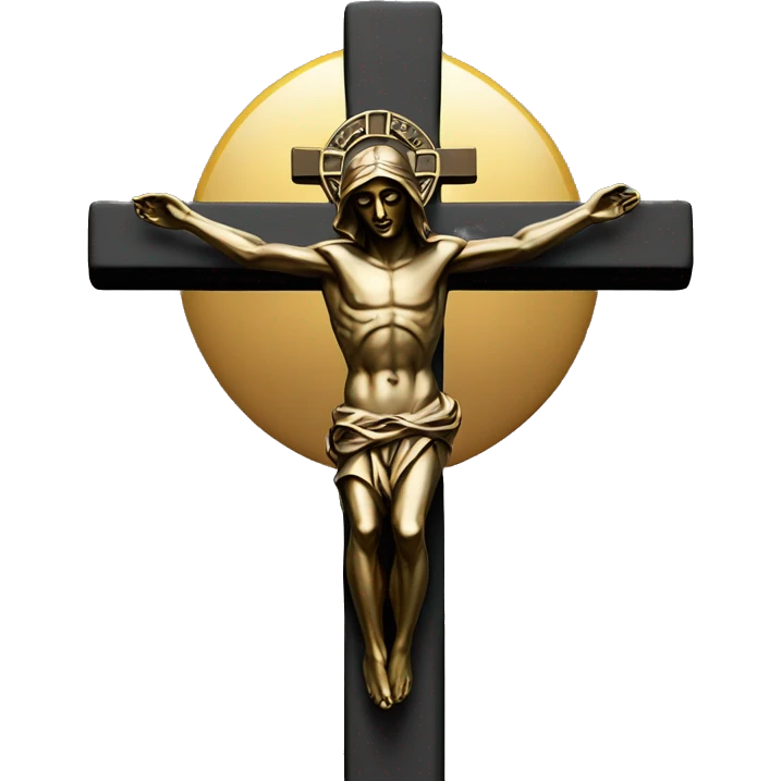 crucifix bronze statue emoji