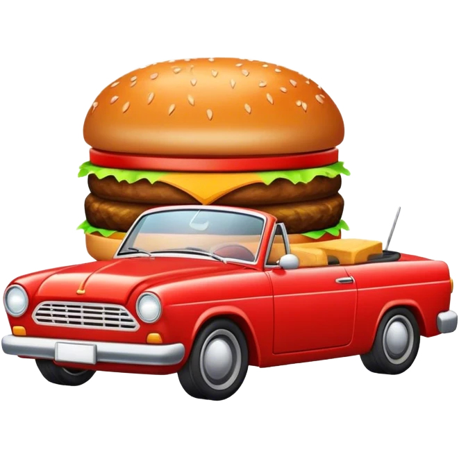  burger  car  emoji