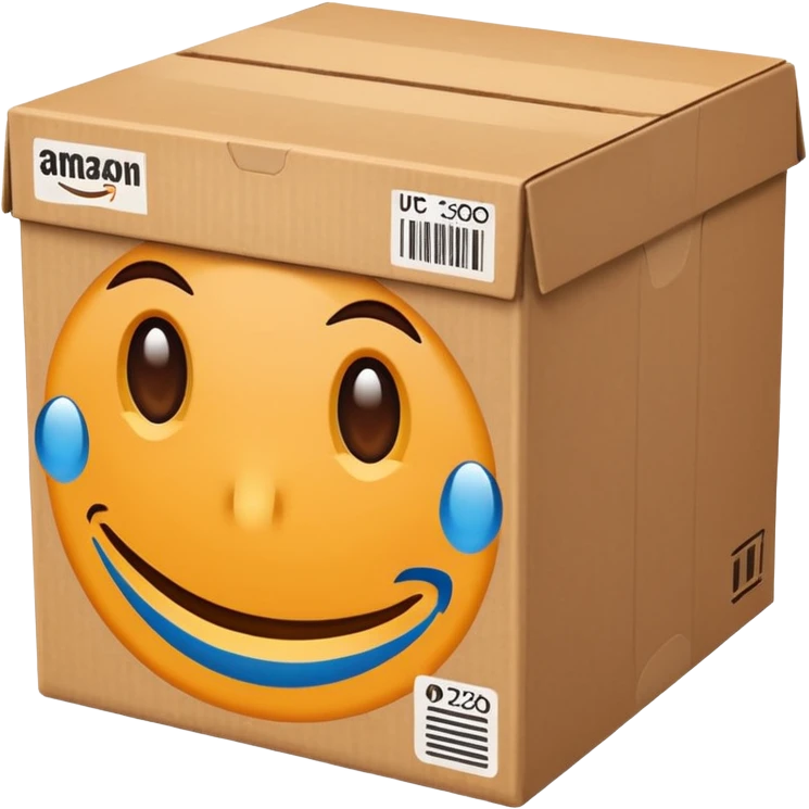 AMAZON BOX WITH UPC CODE emoji