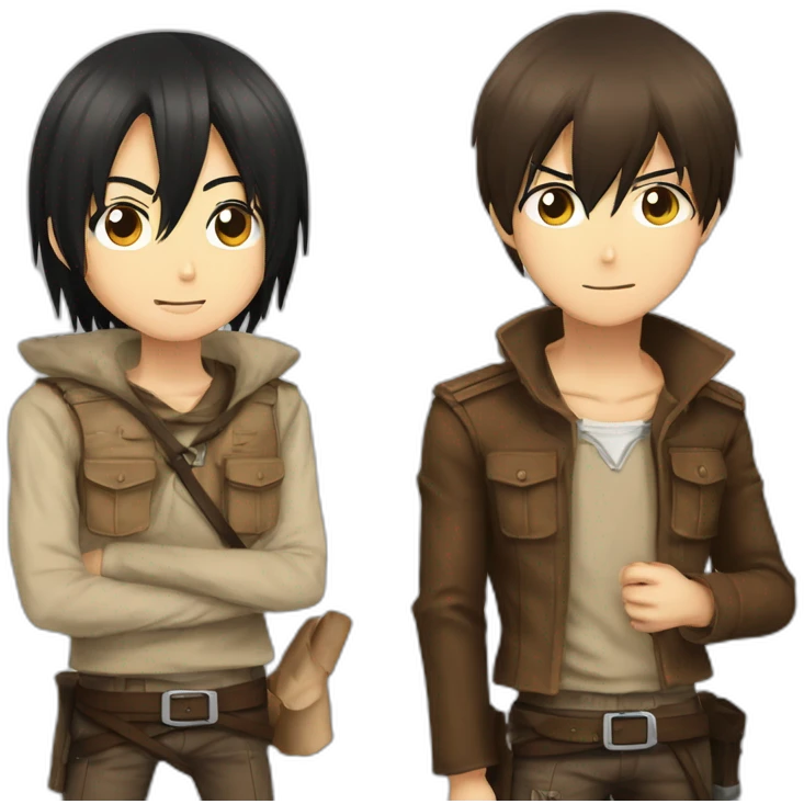 eren-yeager-and-mikasa-ackermen emoji