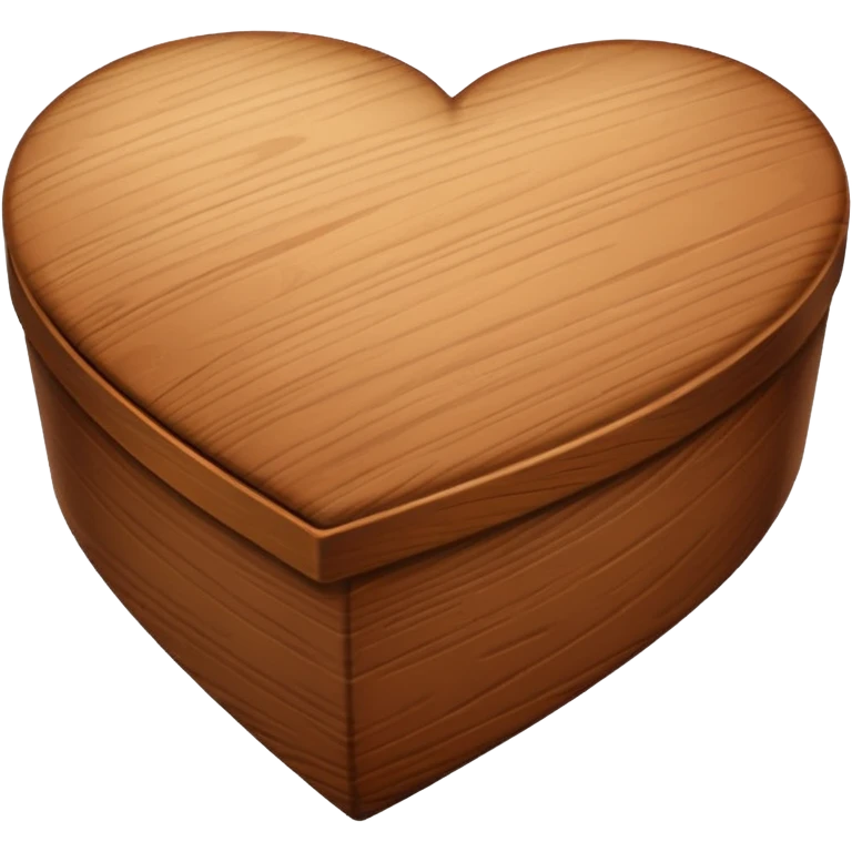 wood heart box emoji