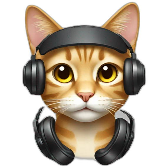 Dj cat emoji