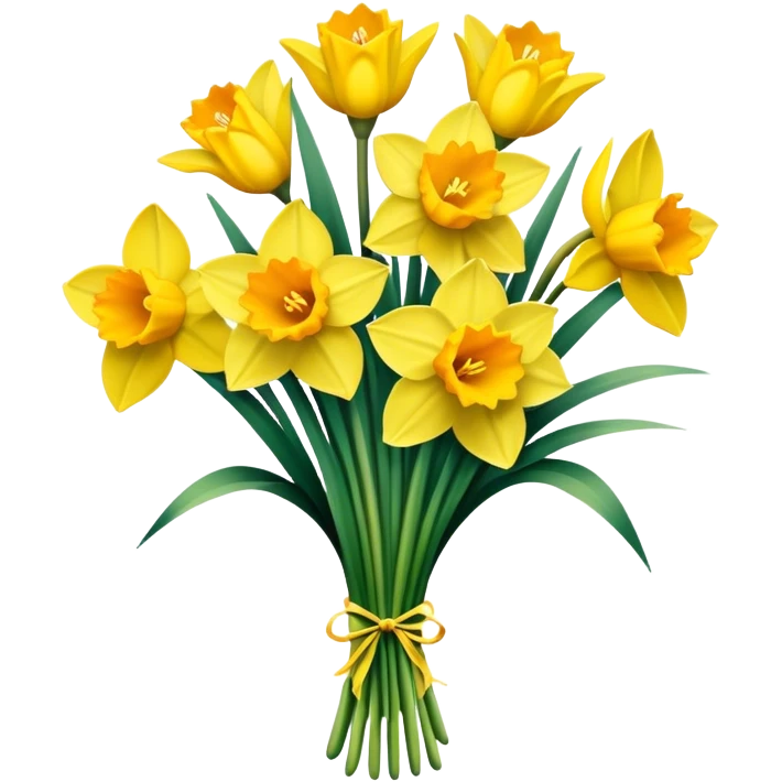 daffodil bouquet emoji