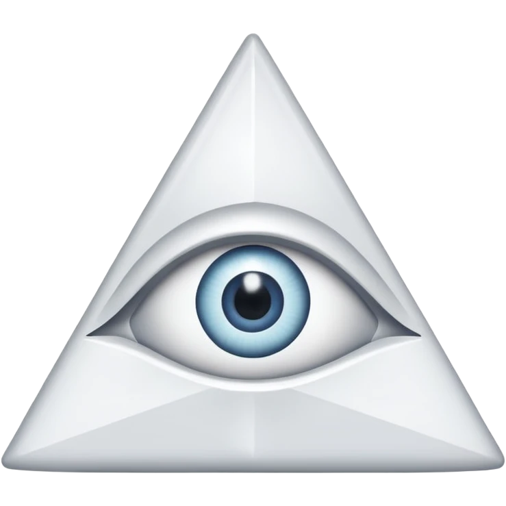 A triangle with an eye in the middle emoji