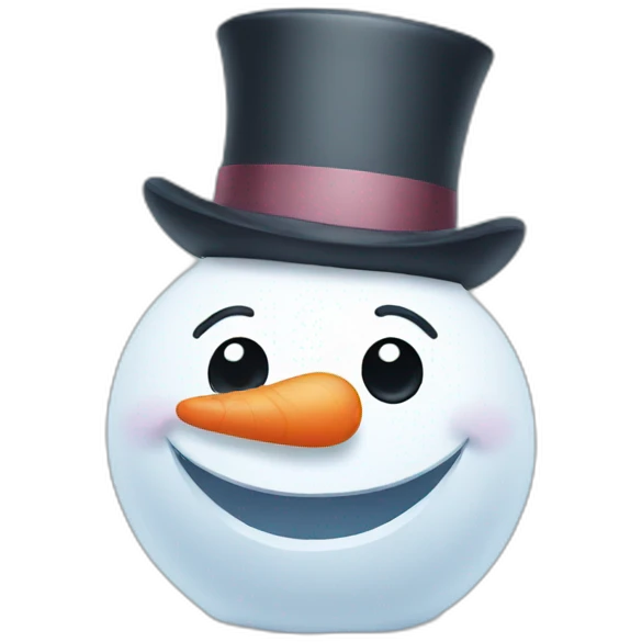 snowman face emoji