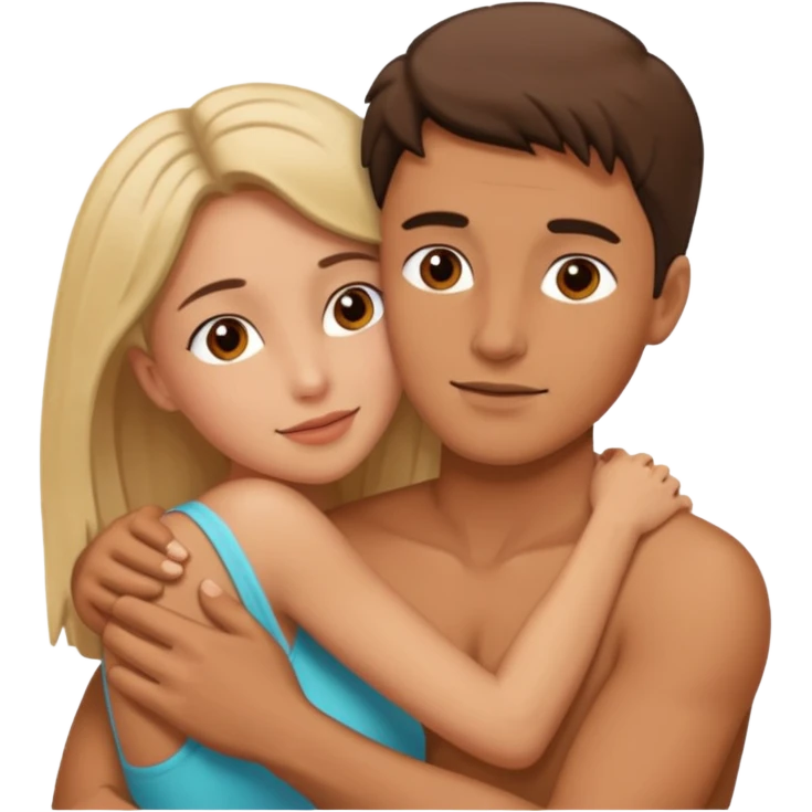 Hombre y mujer teniendo sexo emoji