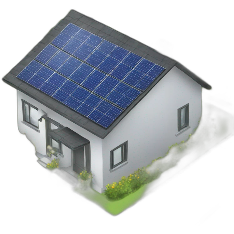 house solar panels  emoji