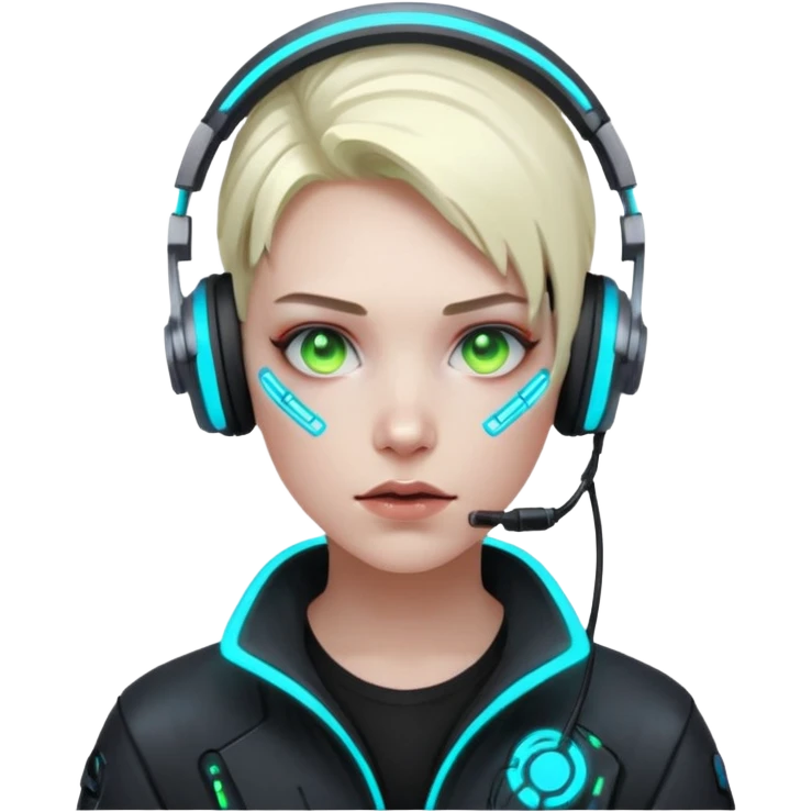 Cyberpunk hacker emoji