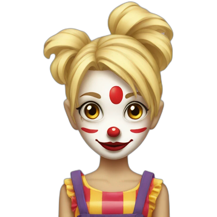 Girl blondie clown emoji