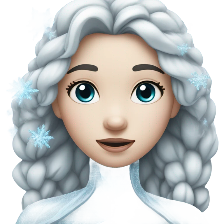 Frozen girl emoji