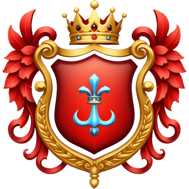 Royal crest (mainly red) emoji