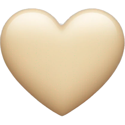 Beige heart emoji