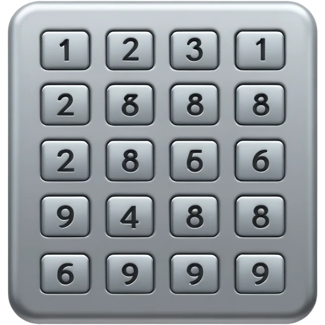 Keypad entry emoji