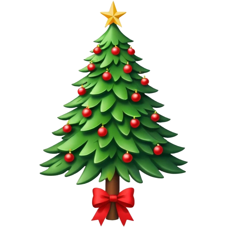 CHRISTMAS WHITE AESTHETIC CHRISTMAS TREE WITH BOWS emoji