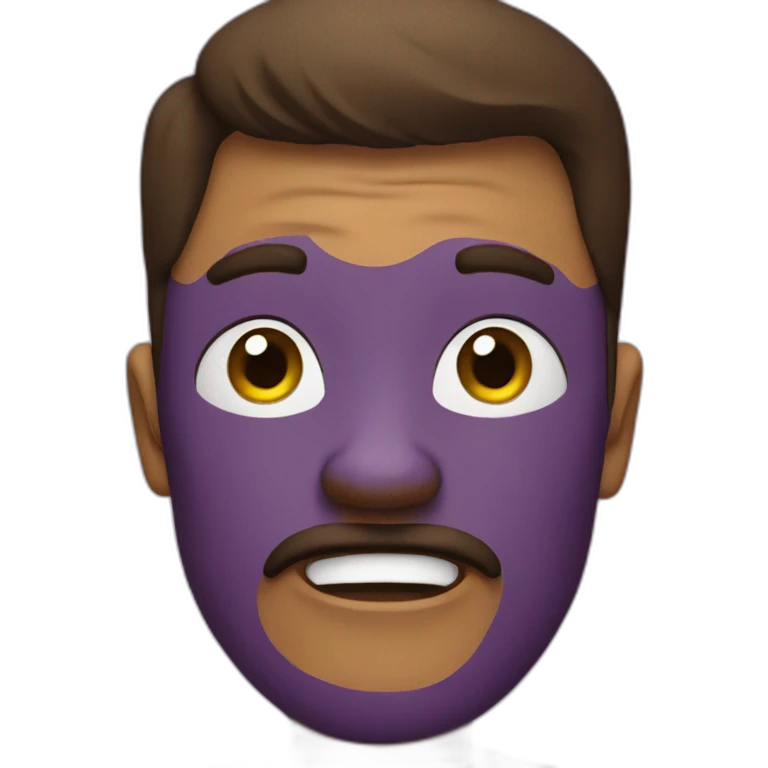 Purple Sarcasm emoji