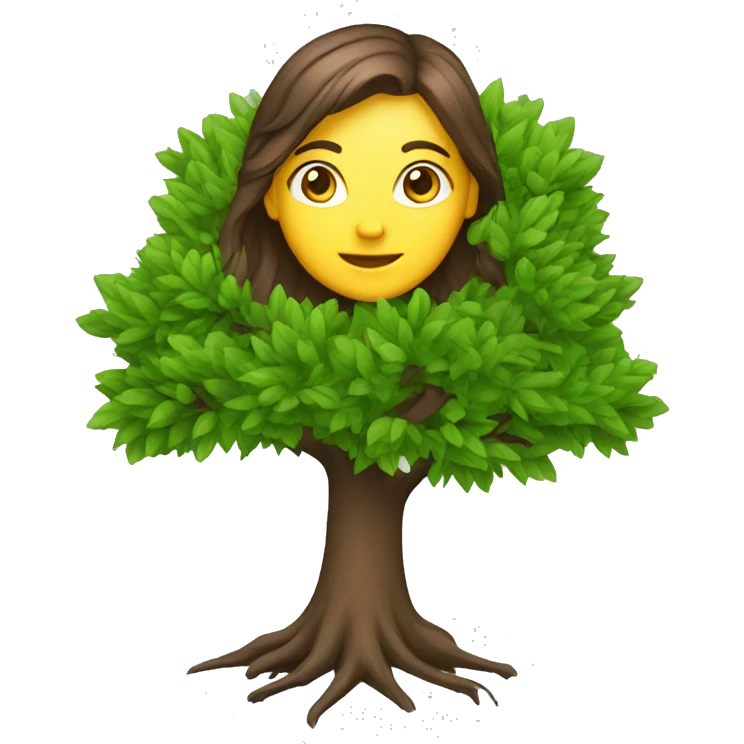 environmental scientist female tree emoji