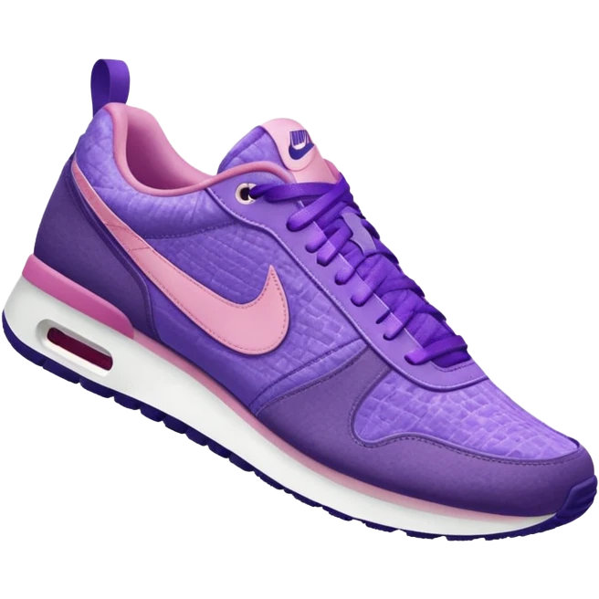 Nike purple and pink trainers emoji