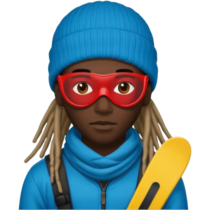darkskin guy with dreads and a ski mask emoji