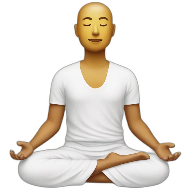 Meditation liegend emoji