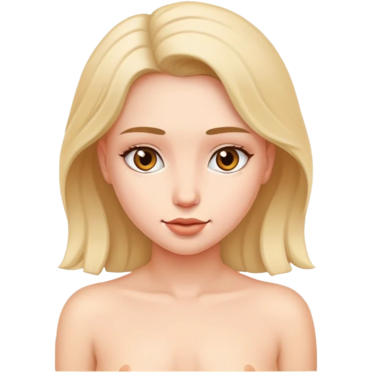 голая девушка  emoji