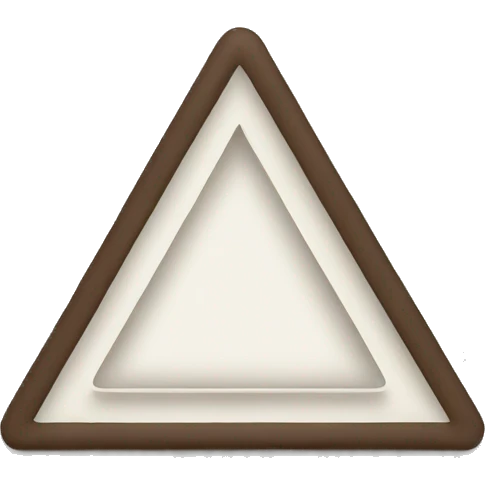 triangle with a line down the middle  emoji