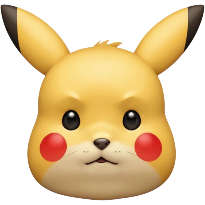 Un Pikachu qui et triste  emoji