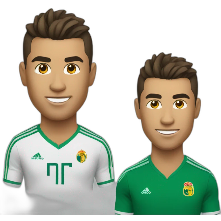 Ronaldo avec une tête de lion emoji