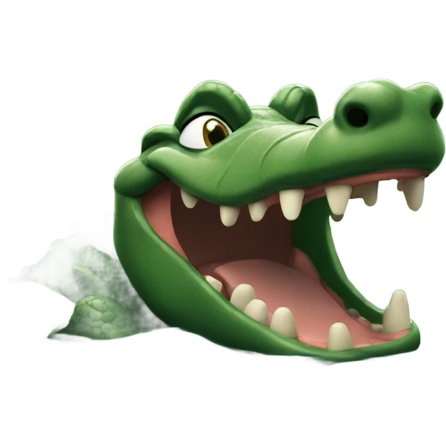 Gator laughing in the swamp emoji