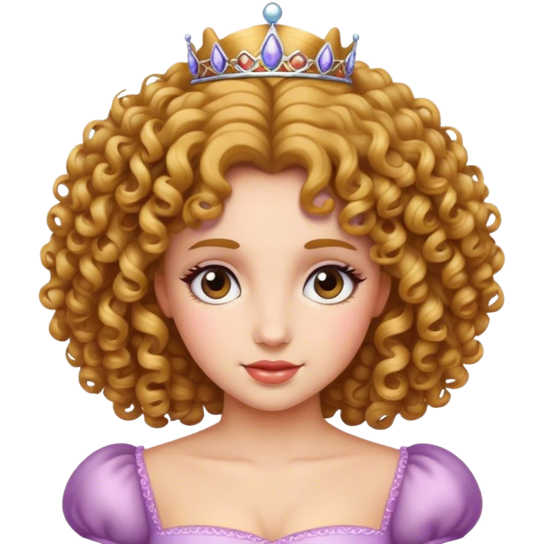 Prinzessin mit locken emoji