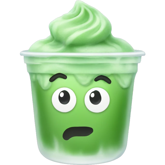 Ice matcha emoji