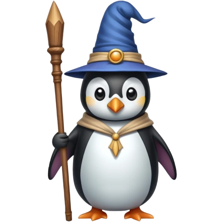 Penguin Wizard emoji