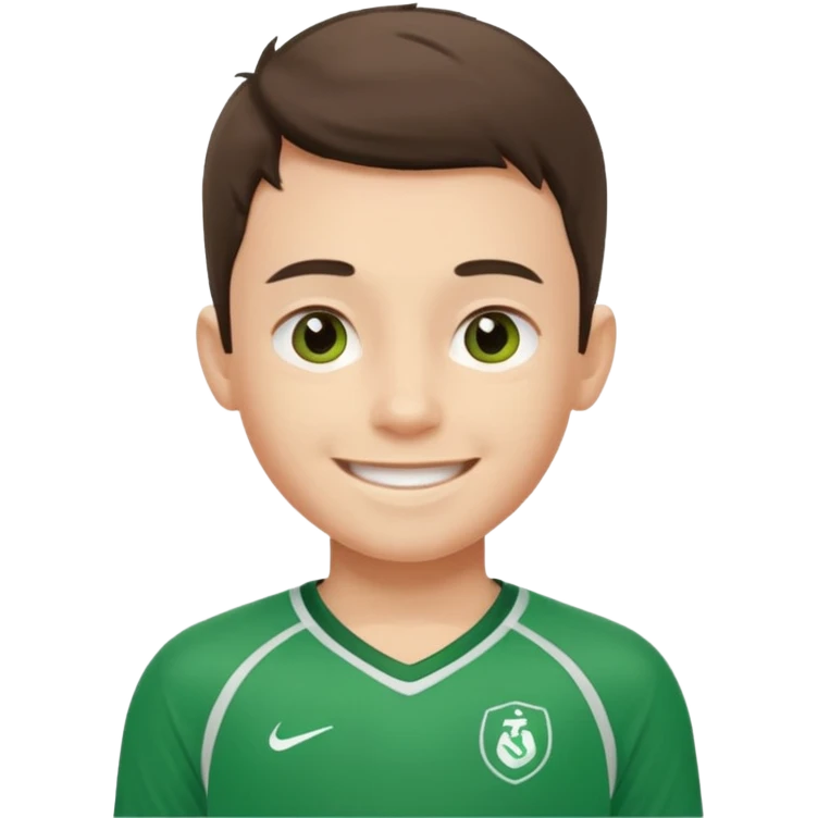 Boy — green sports jersey emoji
