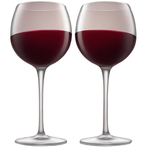Cheers with red wine emoji
